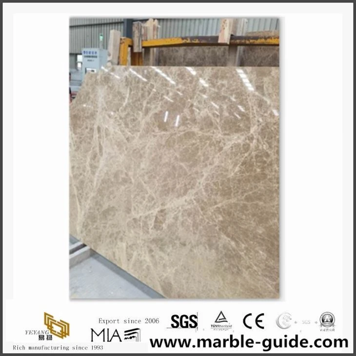 Quarry Price Light Emperador Marble Slabs For Hotel Bathroom Tiles