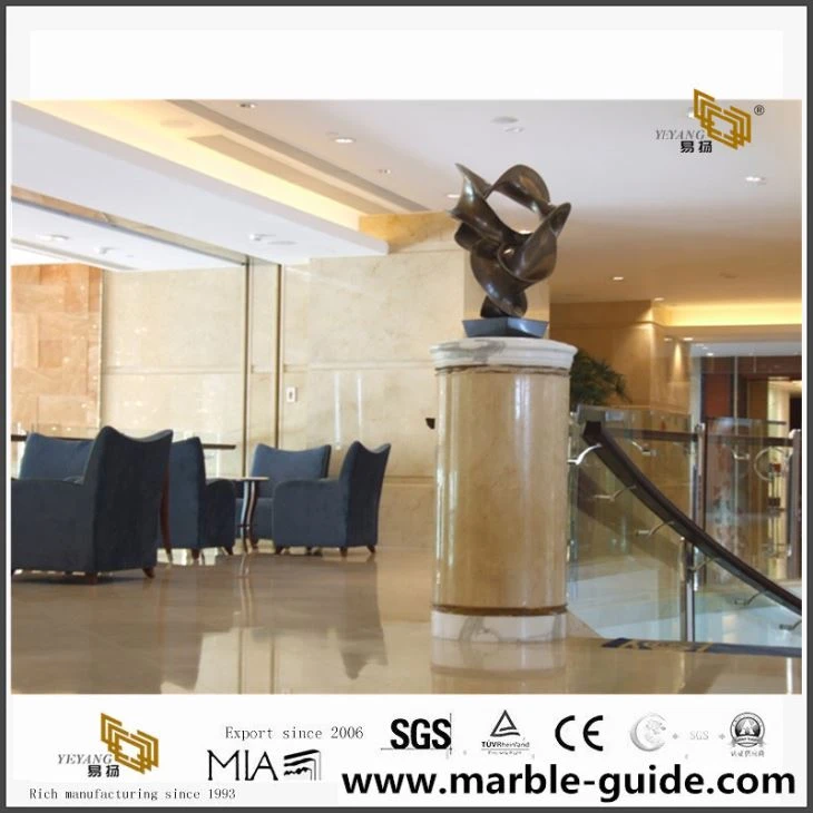Crema Marfil Marble Project For Hotel