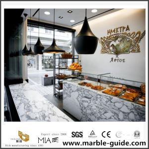 White Calacatta Marble Project for Bakery Decoration