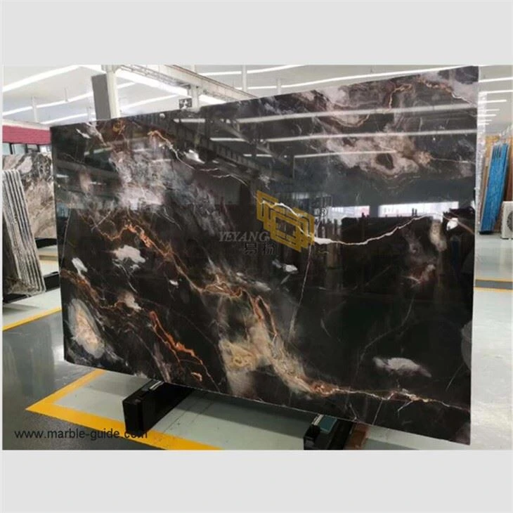 Phantom Black Marble Top Dining Table