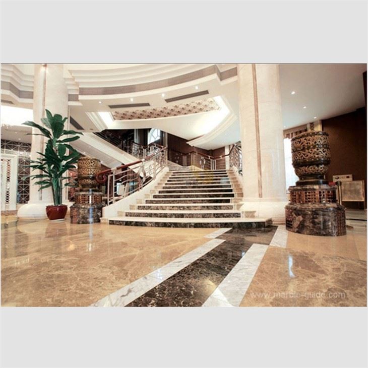 Emperador Light Marble Flooring Patterns