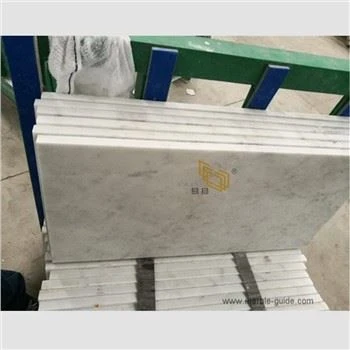 Bianco Carrara pol va devor uchun honlangan marmar plitkalar